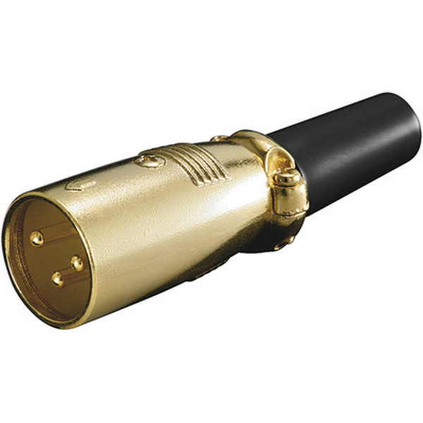 Wentronic microphone plug 3pin Gold wire connector