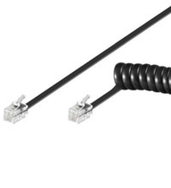 Wentronic 7m RJ-10 Cable 7м Черный сетевой кабель