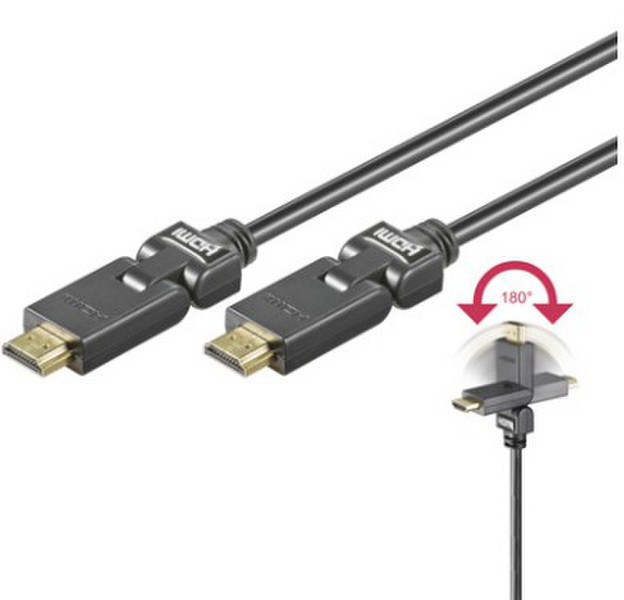 Wentronic MMK 626-075 G 0.75м HDMI HDMI Черный HDMI кабель