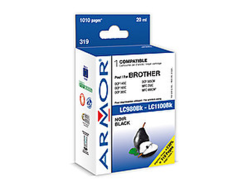 Armor K12444 20ml 1010pages Black ink cartridge