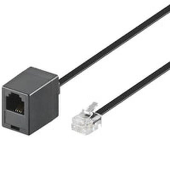 Wentronic 15m RJ-11 Cable 15м Черный сетевой кабель
