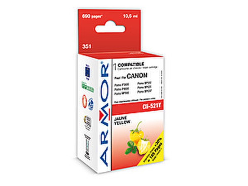 Armor K12468 10.5ml 690pages Yellow ink cartridge