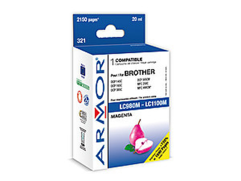 Armor K12446 20ml 2150pages Magenta ink cartridge
