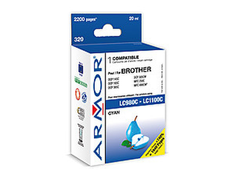 Armor K12445 20ml 2200pages Cyan ink cartridge