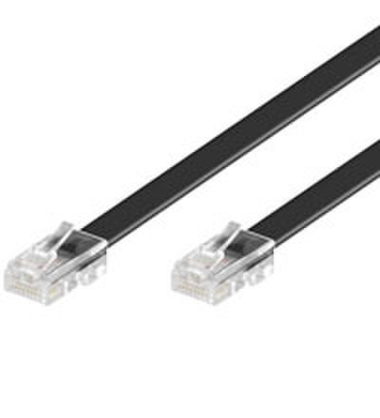 Wentronic 6m RJ-45 Cable 6м Черный сетевой кабель