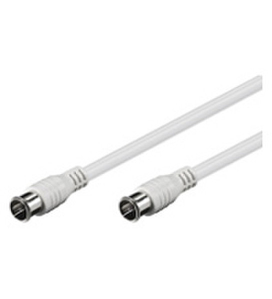 Wentronic 5m SAT Cable 5m F M F M White coaxial cable