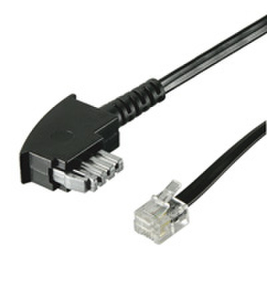 Wentronic 15m TAE-N/RJ11 Cable 15м Черный телефонный кабель