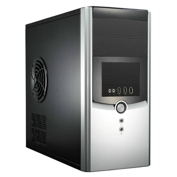 Compucase 6K11 Mini-Tower Черный, Cеребряный системный блок