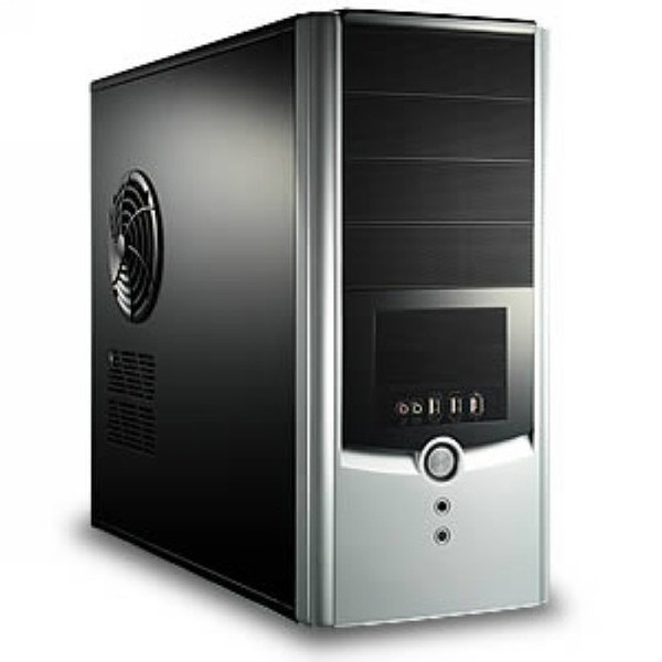 Compucase 6C11 Midi-Tower Black,Silver computer case
