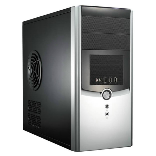 Compucase 6K11 Mini-Tower 350Вт Черный, Cеребряный системный блок