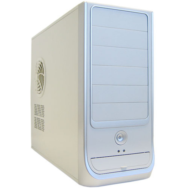 Compucase 6C29 Midi-Tower 300W Silver,White computer case