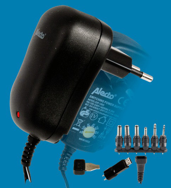 Alecto EUP-1000 Black power adapter/inverter