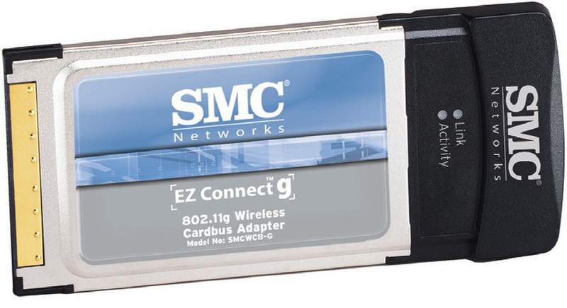 SMC EZ Connect g Wireless Cardbus Adapter Внутренний 54Мбит/с сетевая карта