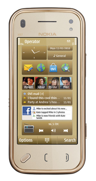 Nokia N97 mini Одна SIM-карта Золотой смартфон