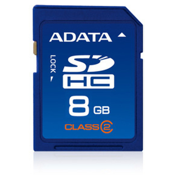 ADATA AUSDH8GCL2-R 8ГБ SDHC карта памяти