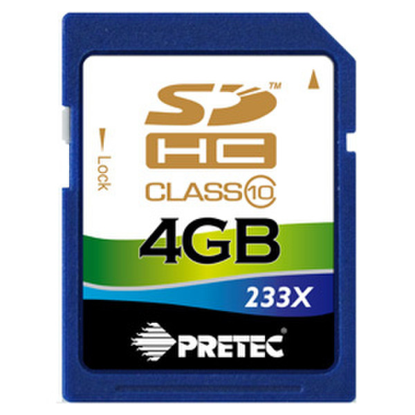 Pretec 4GB SDHC 233x 4ГБ SDHC карта памяти