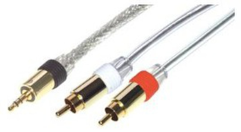 MCL MC720HQ/T-2M 2м 2 x RCA Прозрачный аудио кабель