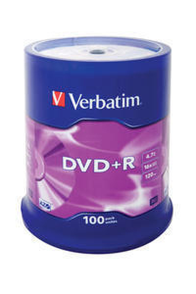 Verbatim DVD+R Matt Silver 4.7GB DVD+R 100Stück(e)