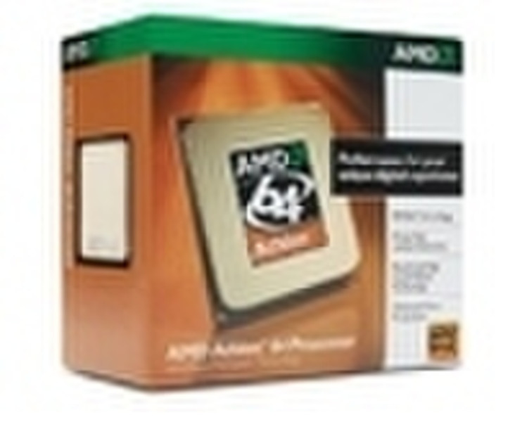 AMD Athlon 64 3800+ 2.4GHz 0.512MB L2 Box processor