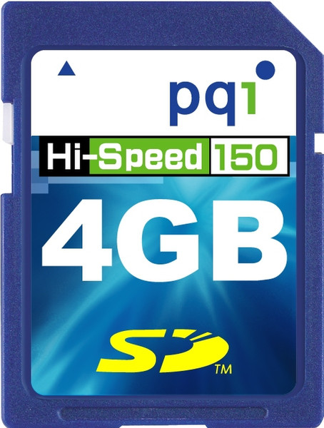 PQI Secure Digital 150X 4GB 4GB SD Speicherkarte
