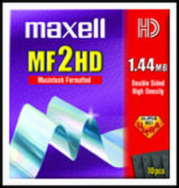 Maxell MF2-HD Formatted MAC (10 Pack)