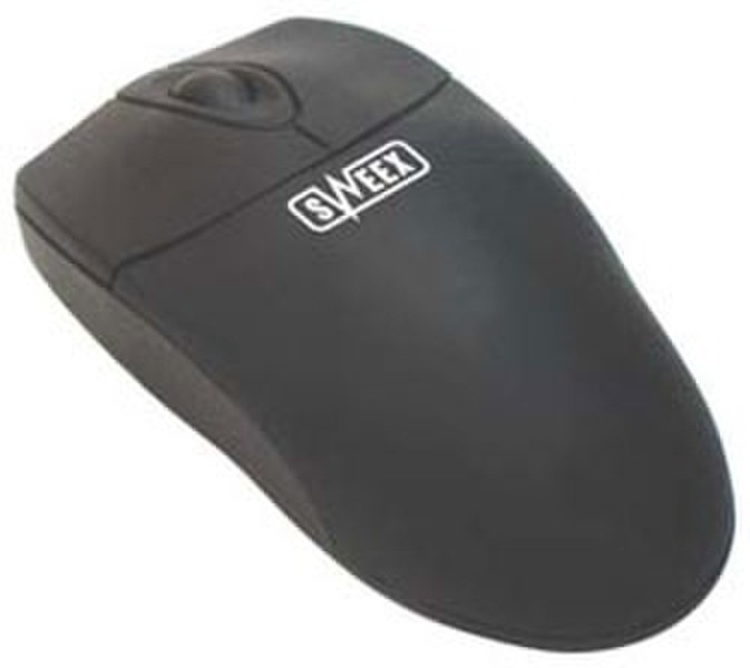 Sweex Optical Mouse PS/2, Black PS/2 Оптический 600dpi Черный компьютерная мышь