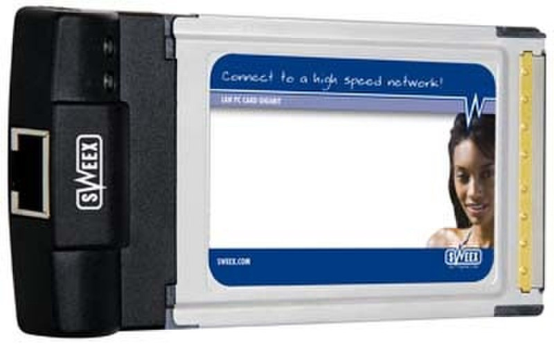 Sweex LAN PC Card Gigabit Internal 1000Mbit/s networking card