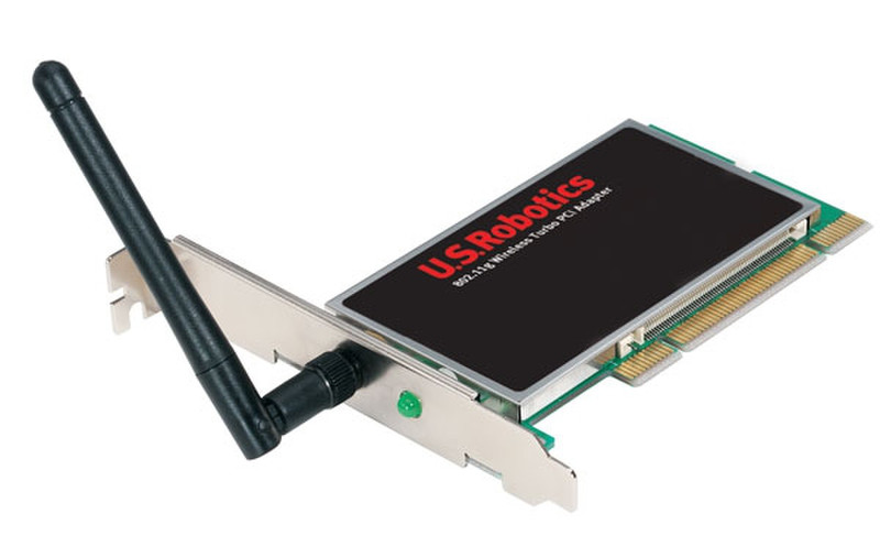 US Robotics 125 Mbps Wireless Turbo PCI Card Внутренний 125Мбит/с сетевая карта