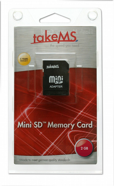 takeMS MiniSD 2GB 2GB MiniSD memory card