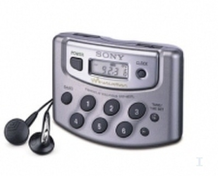 Sony SRF-M37L digital tuning Radio WALKMAN Персональный Цифровой Cеребряный радиоприемник