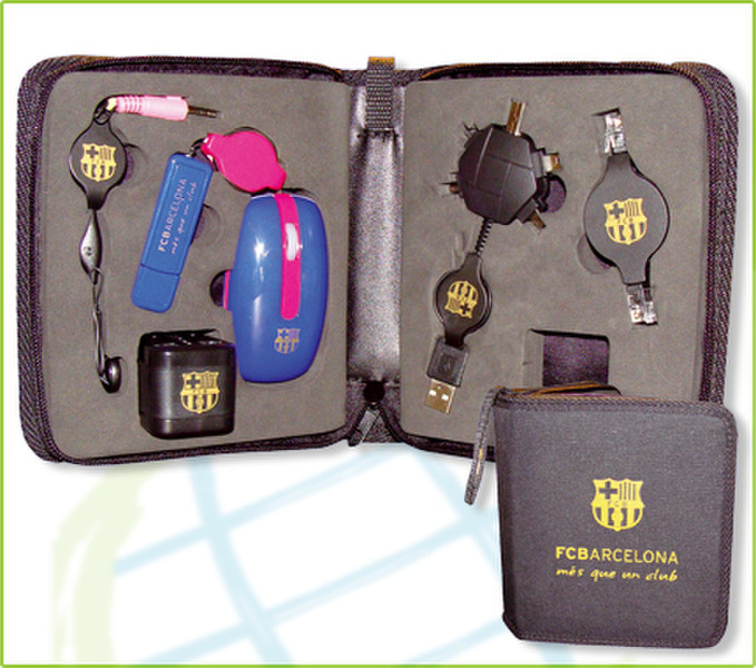 Global Pad USB Travel Kit Schwarz Schnittstellenhub