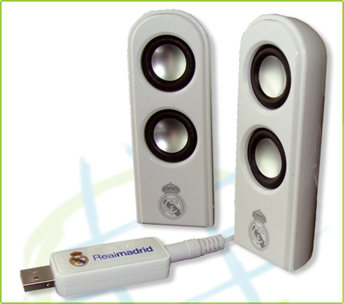 Global Pad USB Digital Speaker 4W White loudspeaker