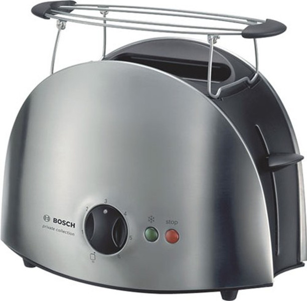 Bosch TAT6901GB 2Scheibe(n) Schwarz, Silber Toaster