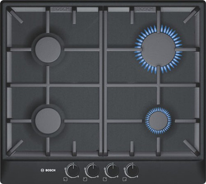 Bosch PCP616B90E Встроенный Gas hob Черный плита