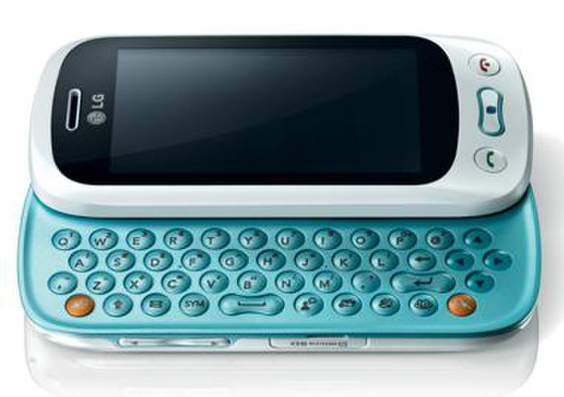 LG GT350 Одна SIM-карта Синий, Белый смартфон