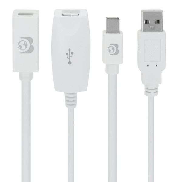 Apple H0414ZM/A 3m USB Mini DisplayPort Weiß Videokabel-Adapter