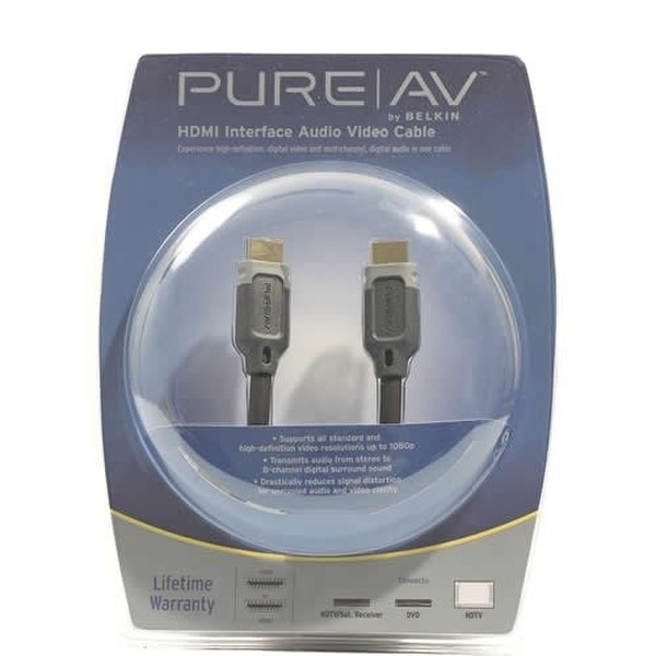 Belkin PureAV Blue Series HDMI to HDMI Cable - 0.9m 0.9m Black HDMI cable