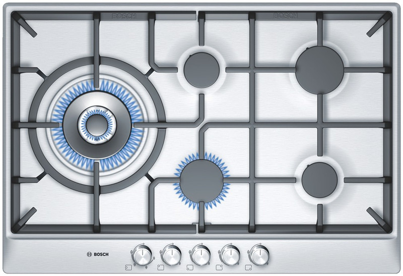 Bosch PCS815C90N Встроенный Gas hob Нержавеющая сталь плита