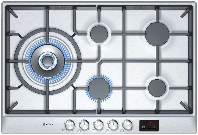 Bosch PCS815U90N Встроенный Gas hob Нержавеющая сталь плита