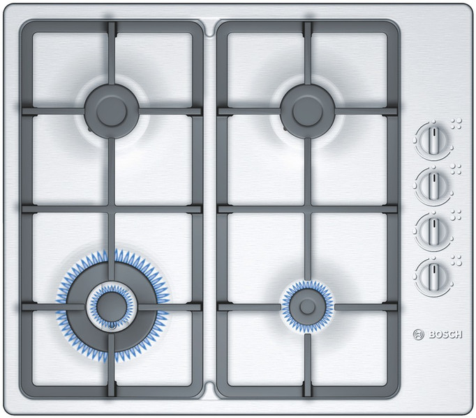 Bosch PBH615B90N Встроенный Gas hob Нержавеющая сталь плита