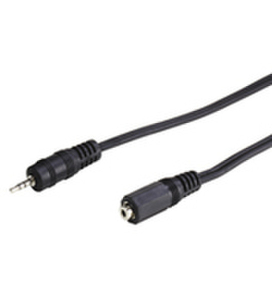 Microconnect Audio 2.5mm M / F - 2M 2m 2.5mm 2.5mm Schwarz Audio-Kabel