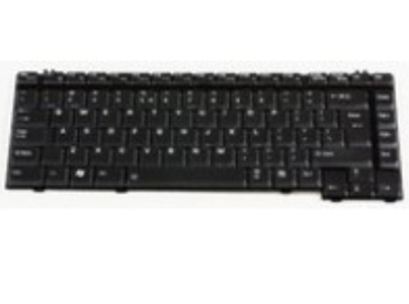 Toshiba V000061880 QWERTY Английский Черный клавиатура