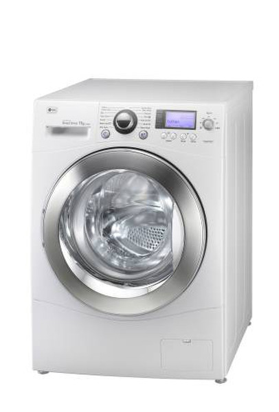 LG DD1411BWM Freistehend Frontlader 11kg 1400RPM A++ Chrom, Weiß Waschmaschine