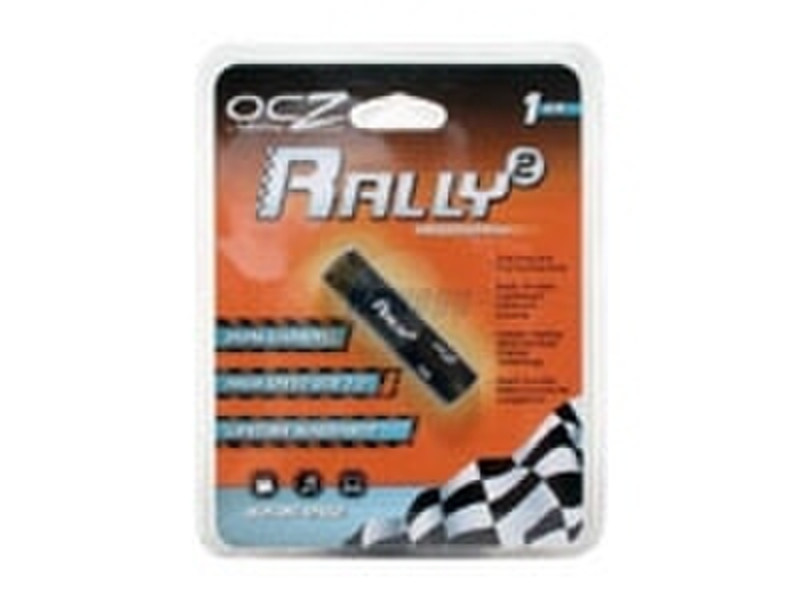 OCZ Technology Rally2 USB 2.0 Dual Channel Flash Memory Drive 1Gb 1GB USB 2.0 Type-A USB flash drive