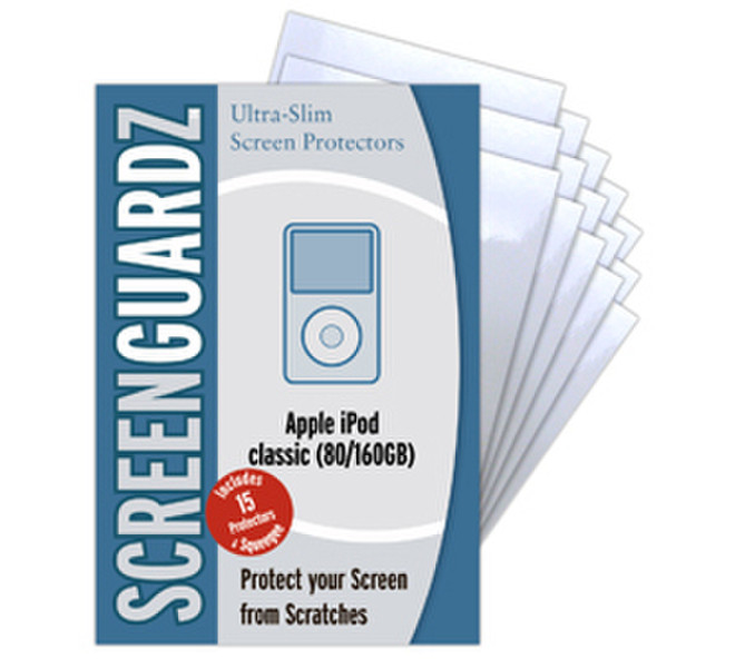 NLU ScreenGuardz f/ Apple iPod Classic 80/120GB, iPod Classic 160GB, Classic