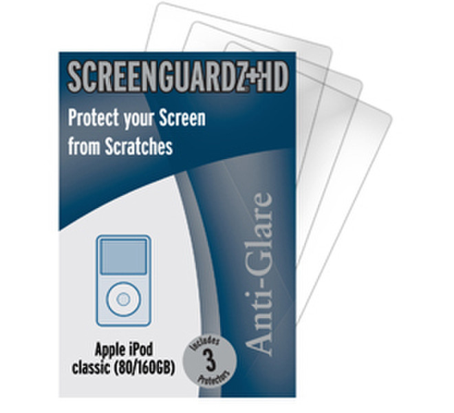 NLU ScreenGuardz f/ Apple iPod Classic 80/120GB, iPod Classic 160GB, HD