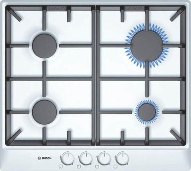 Bosch PCP612B90E built-in Gas hob White hob