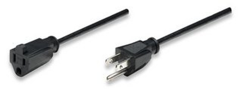 Manhattan Power Extension Cable 1.8м Черный кабель питания