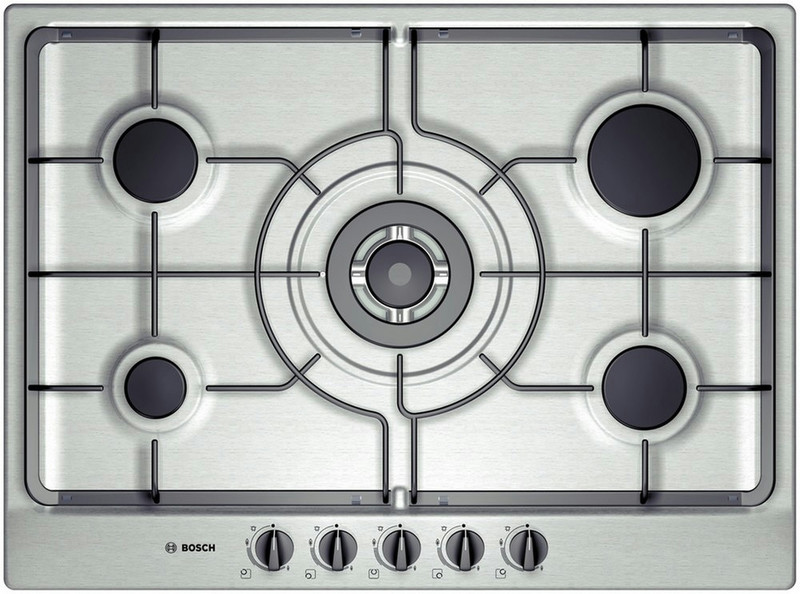 Bosch PCL765DIT Встроенный Gas hob Нержавеющая сталь плита