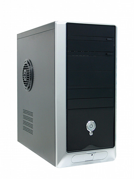 Aopen QF50D Midi-Tower 400W Black,Silver computer case